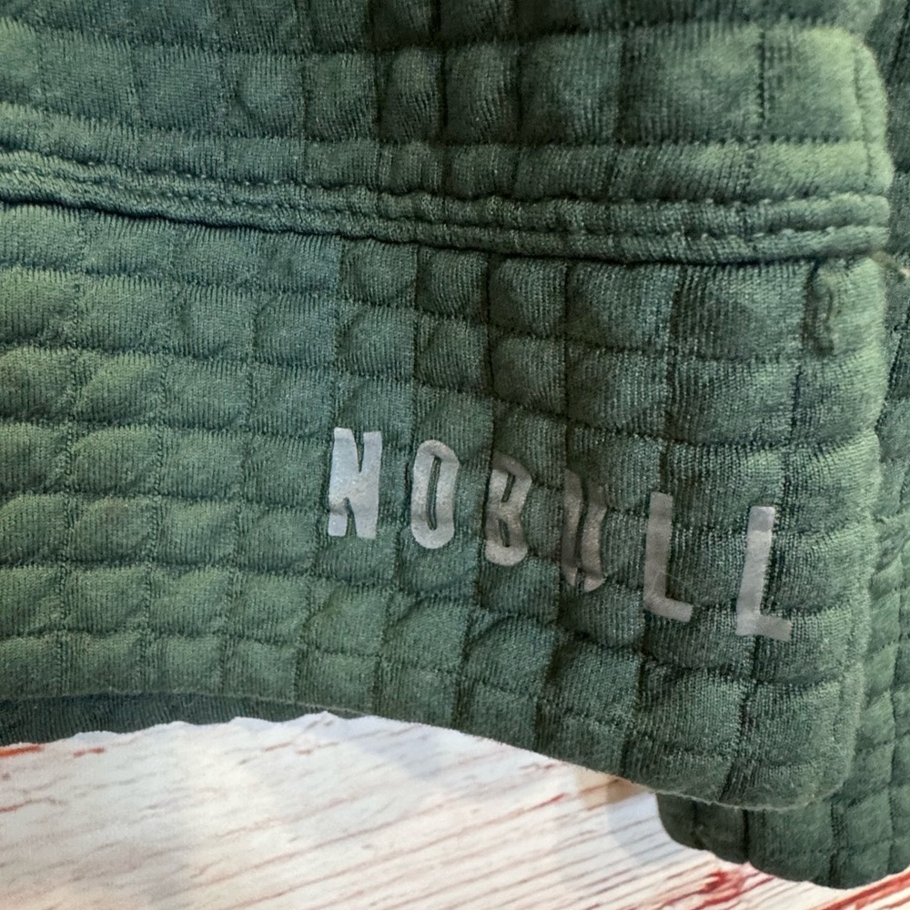 NOBULL Project Quilted Crew Sweatshirt in Army Green Sz L - Picture 4 of 8